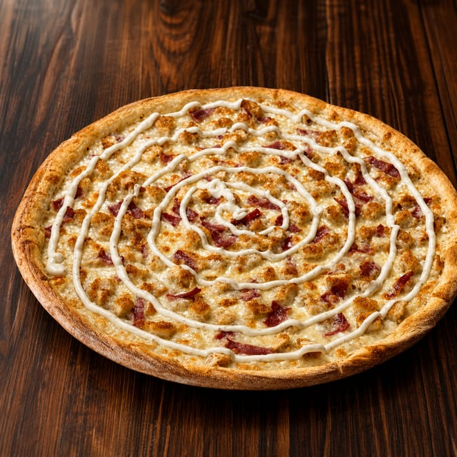 Chicken Bacon Ranch Pizza.