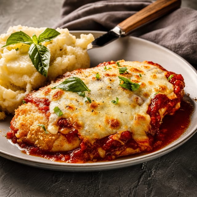Chicken Parmigiana Pasta.