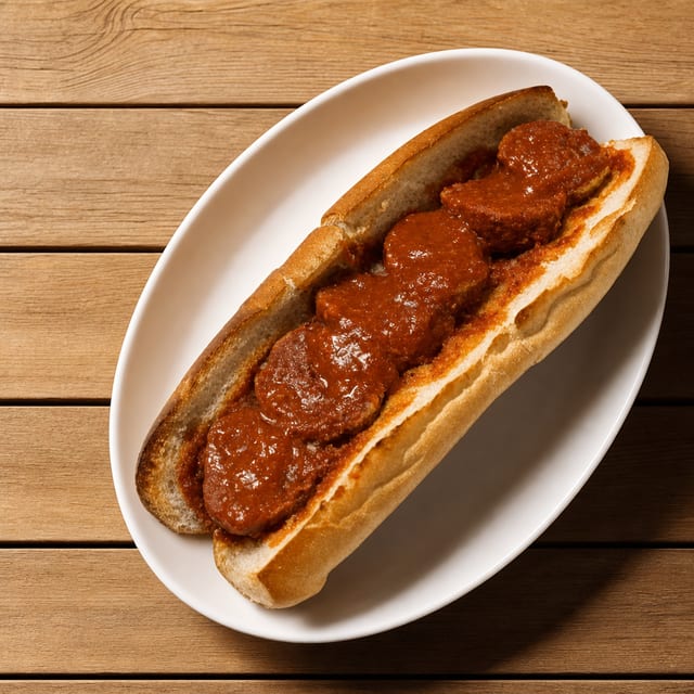 Meatball Hero with Sauce 12".